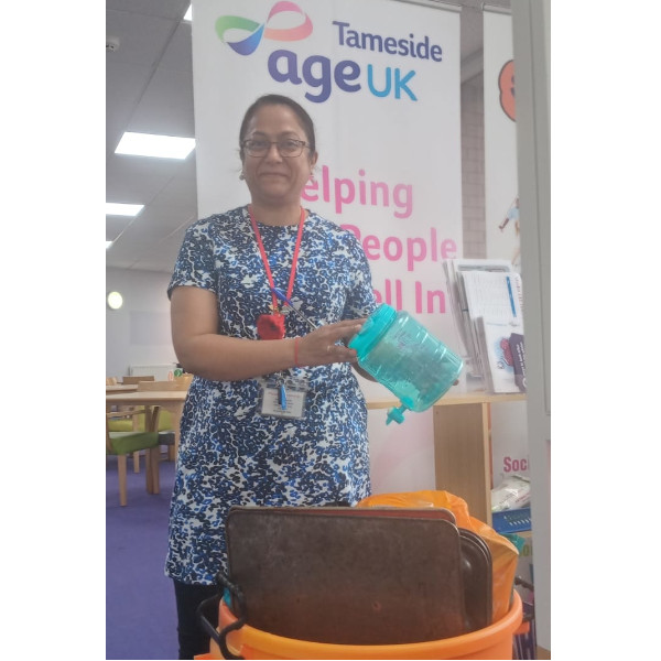 Kitchen Kit Call Out bin at Tameside age UK