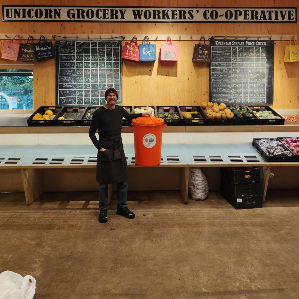 Kitchen Kit Call Out Bin at Unicorn Grocery Workers' Co-Operative